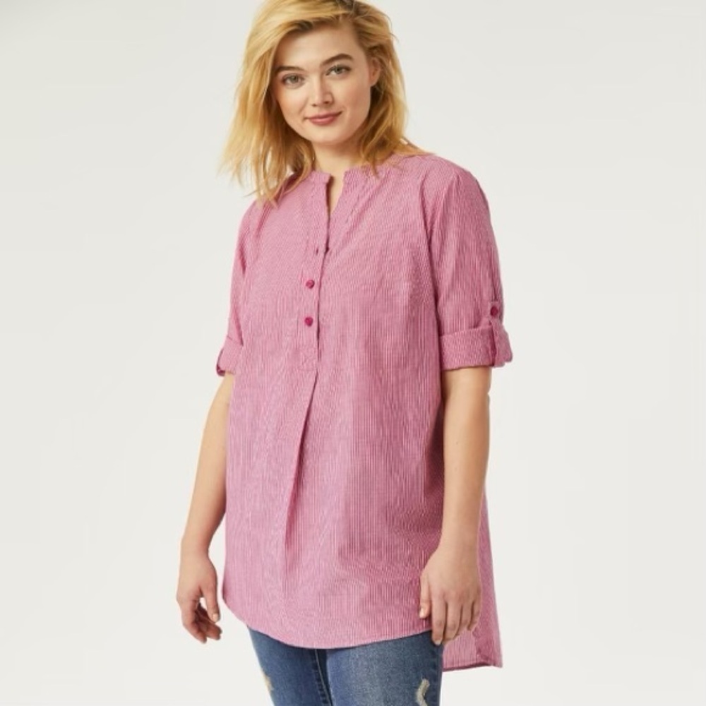 Ellos 100% Cotton Tunic Shirt Dress